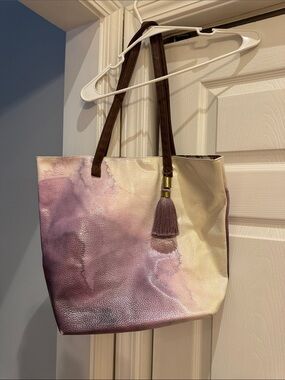Papaya Art | Watercolor Tote Bag with Tassel